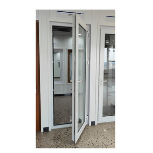 Puertas de Entrada Modernas para Hoteles Resistentes a Huracanes, Puerta Abatible Manual con Acabado en <span class=keywords><strong>PVC</strong></span>, Marco de Fibra de Vidrio con Aislamiento Térmico - Product Image 1