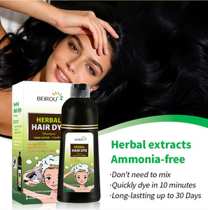 Shampoo colorant capillaire <span class=keywords><strong>TikTok</strong></span>, meilleure vente, couvrance des cheveux gris, coloration instantanée, aspect naturel, teinture capillaire à base de plantes - Product Image 5