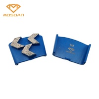 Ez Change plaque de meulage diamant à trois flèches en métal pour la préparation du béton