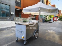 Chariot à café personnalisé Etodevice avec roues, chariot mobile commercial pour boissons