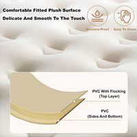 Matelas gonflable de lit d'air de flocage de PVC Camping extérieur portatif jumeau de conception ergonomique de deux personnes matelas portatif d'explosion