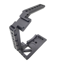 Accessoires de cage de caméra usinés CNC de marque, pièces de rig de cinéma personnalisées en aluminium et acier inoxydable de haute précision, brochage