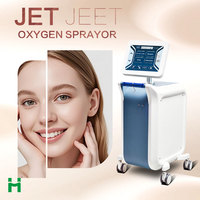 Appareil de soin du visage à haute pression CE, microdermabrasion à l'eau, jet d'oxygène, peeling, hydrothérapie