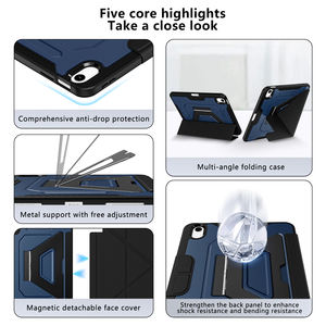 Livraison rapide en <span class=keywords><strong>7</strong></span> jours en stock Étui en cuir transformable Y-Fold pour <span class=keywords><strong>iPad</strong></span> Air 5e/6e génération <span class=keywords><strong>Pro</strong></span> 11 <span class=keywords><strong>Coque</strong></span> rigide en acrylique de protection - Product Image 5