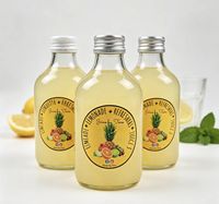 Étiquettes adhésives en PVC imperméables pour bouteilles de jus et de boissons - Autocollants personnalisés pour boissons de marque