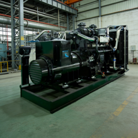 Groupe électrogène diesel Weifang Longxin 150 kW, refroidissement par eau, démarrage électrique 24 V CC, 380 V, type silencieux, châssis ouvert, ATS, 1800 tr/min