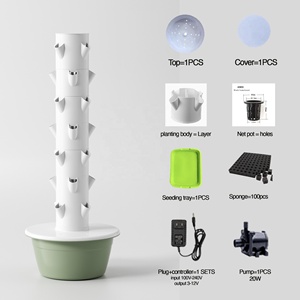 Torre <span class=keywords><strong>de</strong></span> <span class=keywords><strong>Cultivo</strong></span> Hidropónico Vertical <span class=keywords><strong>de</strong></span> 7 Niveles para Agricultura sin Suelo, Sistema Aeropónico para Jardín Interior y Exterior - Product Image 3