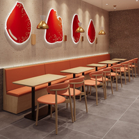 Mobilier de restaurant commercial : Banquette, canapé, banquette de restauration, ensemble table et chaises pour restauration rapide, café et salon de thé