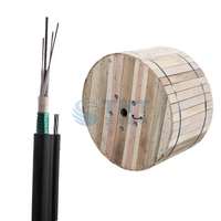 Kabel Drop FTTH Berlapis Baja Tipe Fig 8 Outdoor 4 6 8 12 24 36 48 72 96 144 Core GYFTC8S GYTC8S Dropcore GYFTC8Y GYTC8Y Kabel Figur 8