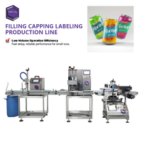 Machine de capsulage et d'étiquetage automatique professionnelle de bureau pour bouteilles, flacons, produits cosmétiques, boissons, eau pure, liquides, huiles et gels