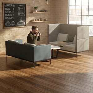 Leisure Commercial Reception Optional High-back Sofa Office Chair with Charging Plug and USB Port, Ideal for Commercial Spaces - Product Image 2