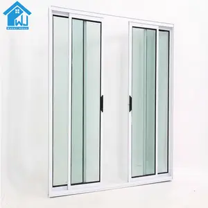 AGGA China barato alumínio Slide janela com tela Mosquito janelas do porão deslizantes