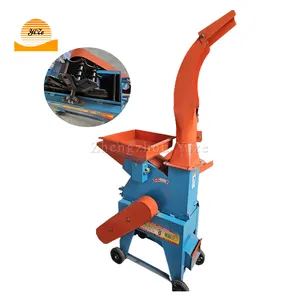 Farm Grass Crops Stalk Corn Straw Hay Cutting Chopping Crushing Chopper Chaff Cutter Machine For Animal Feed For Sale