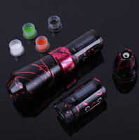 Machine à tatouer sans fil avec deux batteries, pistolet rotatif classique avec port RCA