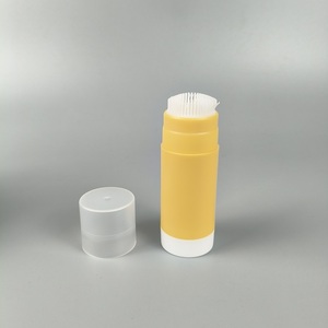 Bouteilles rondes en plastique durables de bâton de protection solaire d'OEM 20g/crème de nettoyage de visage de points noirs conteneur cosmétique de bâton de déodorant - Product Image 3