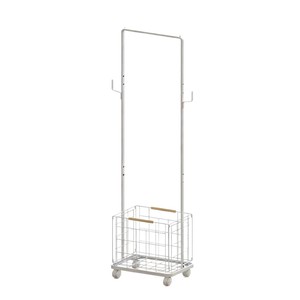 Cesto de Ropa Portátil con Ruedas, Tendedero Vertical para Ropa, Uso en Interiores y Balcones, Forma Rectangular - Product Image 5