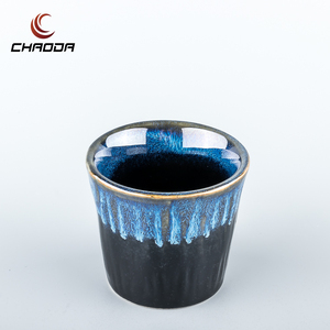 Tasse à vin en céramique émaillée de couleur bleue design vintage pour la <span class=keywords><strong>cuisine</strong></span> japonaise - Product Image 2