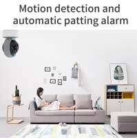 OEM ODM Tuya 3MP 360 °   Caméra IP WiFi avec vision nocturne couleur, alerte de mouvement, audio bidirectionnel, stockage sur le cloud TF pour la sécurité