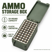 Boîte de rangement pour munitions de 7,62 mm, capacité de 50 coups, accessoires de tir et de chasse