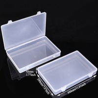 Boîte de rangement transparente en plastique rectangulaire SUNSHING pour bureau, pour photos, autocollants, bijoux et accessoires