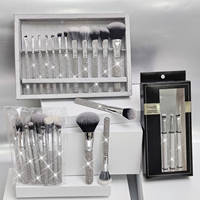 Pinceau de maquillage Gracedo Diamant 12pcs Argent Nouveau Pinceau de maquillage de luxe de bonne qualité Bling Shine Diamond Makeup Brush Set