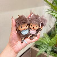 Mini Charme - Adorable figurine en peluche courte en polyester de 10 cm, rembourrée, unisexe, porte-clés, pendentif, pour les 14 ans et plus, en promotion, stock en gros