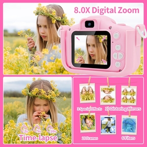 Cámara Infantil X5S Mini con Pantalla de 2', Lente Dual, 1080P, Diseño de Gato, Adorable Juguete, Cámara Digital para Selfies, Ideal como Regalo o Premio - Product Image 6