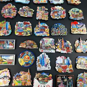 Autocollants de réfrigérateur de Shanghai, souvenirs culturels, Tour de la Perle, tourisme de la ville de l'Université de Fudan - Product Image 1