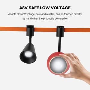 Morden 48V LED theo dõi ánh sáng hiện đại chiếu sáng thương mại trang trí nhôm bán linh hoạt theo dõi đường sắt chiếu sáng cho văn phòng nhà - Product Image 5