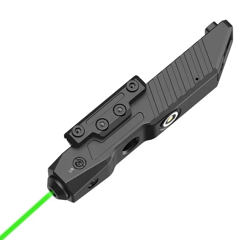 Rechargeable 520nm LED Green Tactical Beam Torch Lights LED Flashlight with Strobe Function
