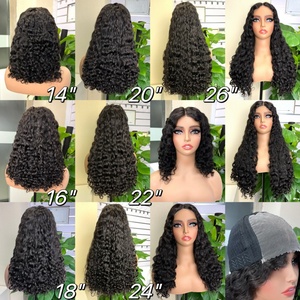 Perruque 5x5 SDD Water Wave avec closure sans colle, densité totale, 100% cheveux humains - Product Image 1
