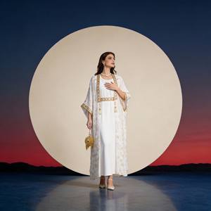 New Style Wholesale Luxury Foil Print Polyester Elegant Custom Abaya <b>for</b> Muslim <b>Women</b> <b>Party</b> <b>Dress</b> - Product Image 2