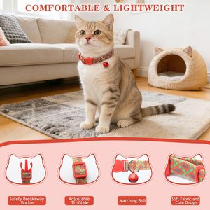 Manufacturer Wholesale Custom logo Adjustable Cat <b>Collar</b> - Product Image 2
