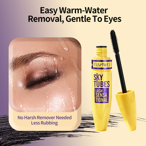 <span class=keywords><strong>Mascara</strong></span> waterproof allongeant, recourbant, épaississant, volumisant, anti-bavures, longue tenue, formule à fibres, maquillage naturel pour les yeux - Product Image 5