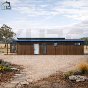 Casa Contenedor Modular Residencial Contemporánea con Estructura de Acero Prefabricada, Techo Inclinado Doble 40HQ y Revestimiento de Madera - Product Image 3