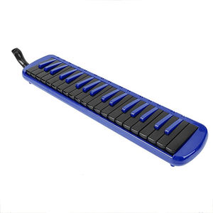 <span class=keywords><strong>Flauta</strong></span> de 37 Teclas de Color Azul y Negro, Instrumento Musical Educativo de Plástico, Melódica para Niños - Product Image 6