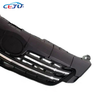 Parrilla de malla de parachoques delantero de coche ABS negro brillante Parrilla para Toyota Corolla Altis 10th Gen E140 E150 S XRS Sedan 2009-2013