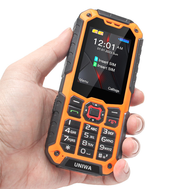 2.4 Inch UNIWA S9ss Mini Big Battery Button Mobile Phone 4G Cellphone Rugged Keypad Feature Phone