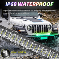 Nova 228W 40 pulgadas RGB LED Light Bar Control automático de aplicaciones y RF Remote Chasing Music Flashing Combo Beam Angle