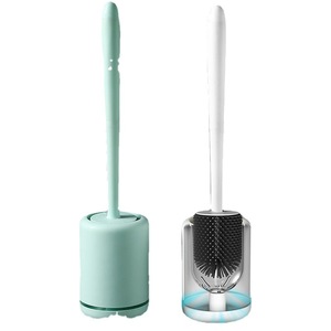 Toilet <b>Brush</b> Set <b>Round</b> Durable Minimalist Design Bathroom Cleaning Essential - Product Image 5