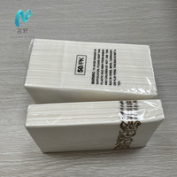 Mshinepaper Fabrication de serviettes en papier de luxe personnalisées Serviettes Airlaid douces et écologiques très absorbantes avec logo