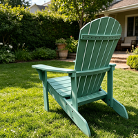 Chaises Adirondack en plastique imperméables et résistantes aux UV pour l'extérieur, vente en gros, pour le jardin
