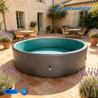 Hochwertiger Sommer-Outdoor-Wasserpool, Tragbarer Aufblasbarer Drop-Stitch-Schwimmbecken für Erwachsene und Kinder