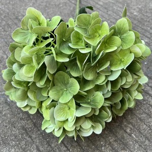 Hortensias Verde Oscuro M162, Flores Artificiales para Boda, Venta al por Mayor, Decoración de Seda Plástica Suave, Arreglos para Fiestas - Product Image 3