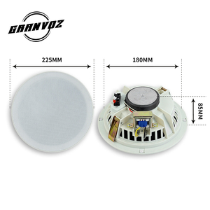 Haut-parleur <span class=keywords><strong>de</strong></span> plafond sans fil en plastique ABS <span class=keywords><strong>de</strong></span> 8 pouces, 10W, 8 Ohms, stéréo passif, 200Hz-15KHz pour cinéma <span class=keywords><strong>maison</strong></span> et sonorisation - Product Image 6