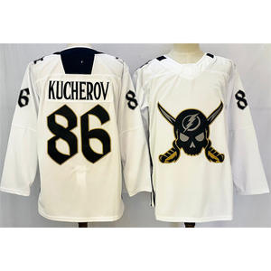 Maillot de hockey vintage pour homme Lightning, style rétro brodé, style professionnel, vêtements d'entraînement de hockey sur glace, personnalisation disponible en gros - Product Image 1