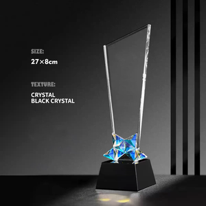 HBL Rainbow Diamond <span class=keywords><strong>Eagle</strong></span> Wing <span class=keywords><strong>Crystal</strong></span> Glass Trofeo Placa Premio Con Base Regalos De Recuerdo - Product Image 6