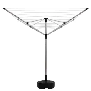 4 Arm 60m Aluminium Drying Rack Garden Umbrella Shape Rotary Airer