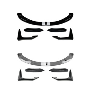 Amp-Z Splitter avant en fibre de carbone, texture noir piano, pour BMW Série 3, Série 4, M3, M4, F80, F81, F82, F83 - Product Image 2