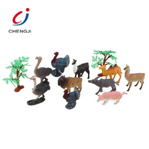 Promotie Cartoon Vivid <span class=keywords><strong>Plastic</strong></span> Model Speelgoed Set Kids Farm Dieren Figuren - Product Image 1